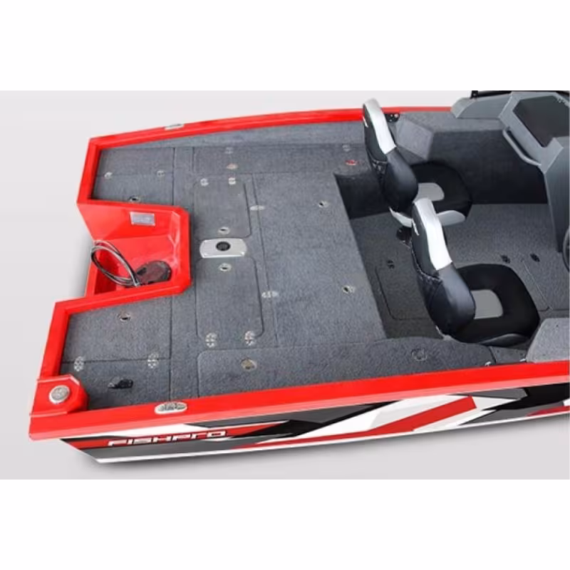 Лодка алюминиевая VBoats Волжанка FishPRO X5, красный/серый/белый (X5F 01 K324)