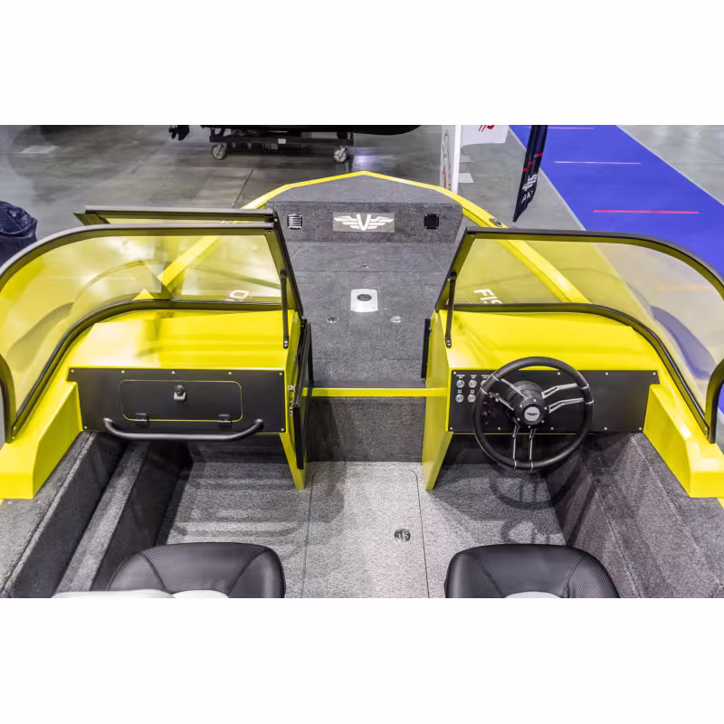 Лодка алюминиевая VBoats Волжанка FishPRO X5, красный/серый/белый (X5F 01 K324)