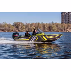 Лодка алюминиевая Волжанка FishPRO Х3 с мотором Yamer EF100