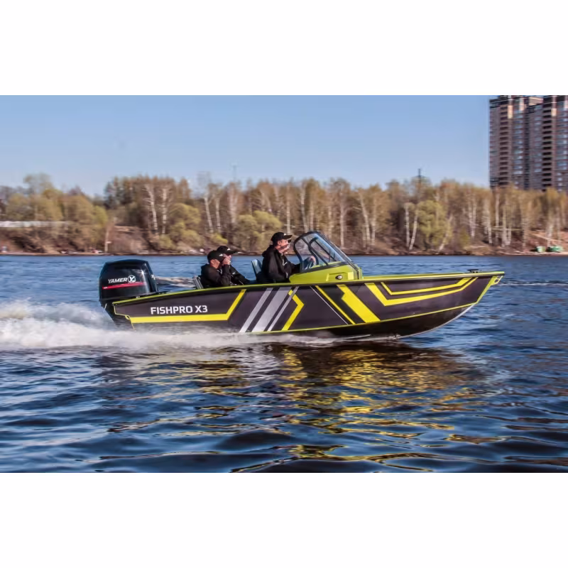 Лодка алюминиевая Волжанка FishPRO Х3 с мотором Yamer EF100