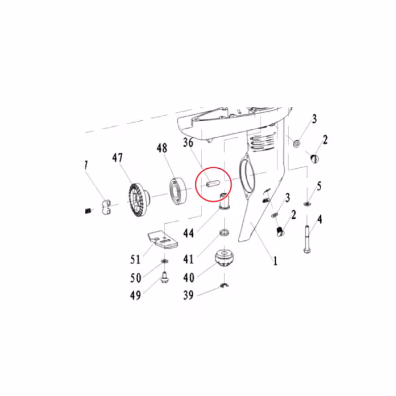 Поршень включения передач Hidea HDEF 60, F60-06.00.00.04