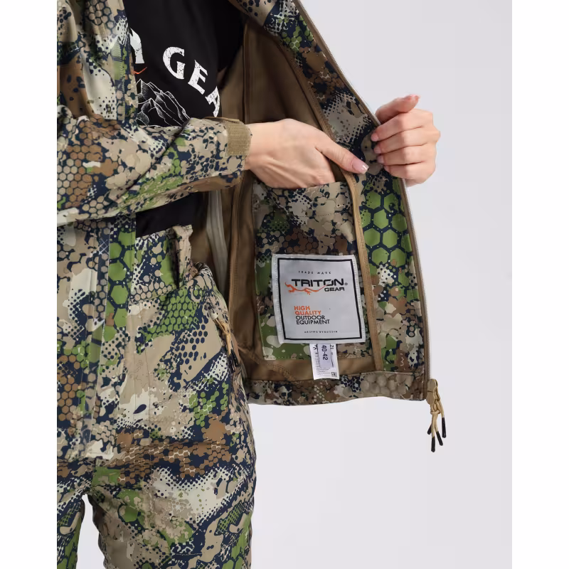 Костюм женский Triton Pro-5, ткань Soft Shell, Forest Green, размер 48-50, 158-164 см