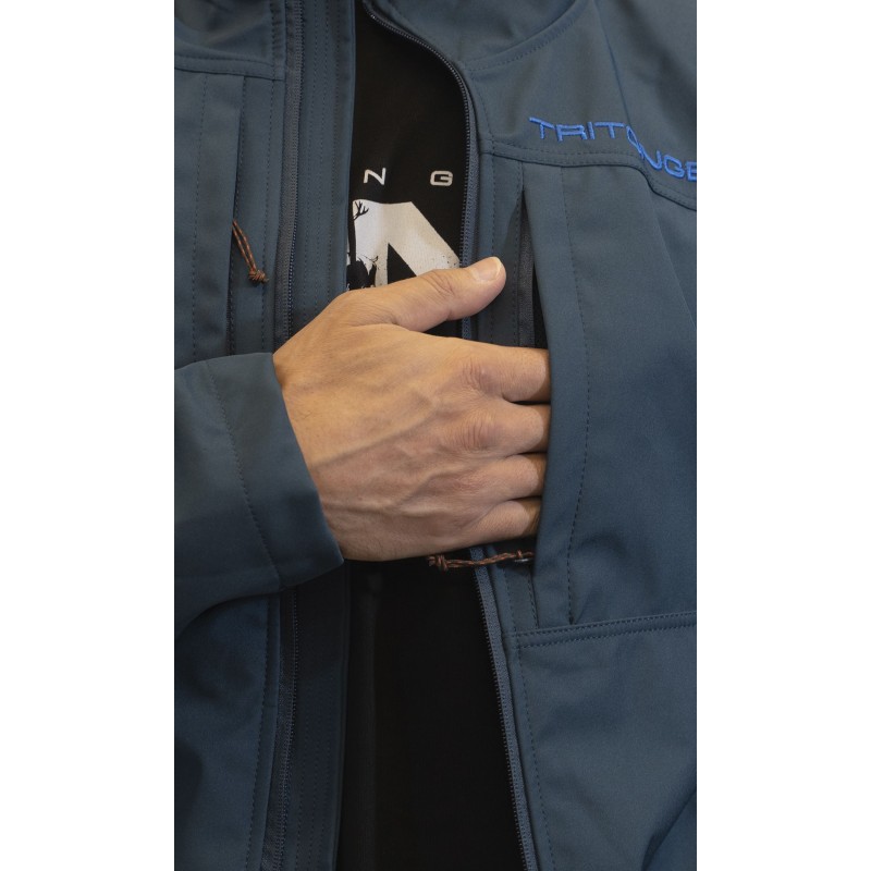 Куртка мужская Triton Gear Ridge, ткань Софтшелл, синий, размер L