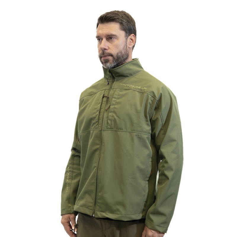 Куртка мужская Triton Gear Ridge, ткань Софтшелл, хаки, размер L