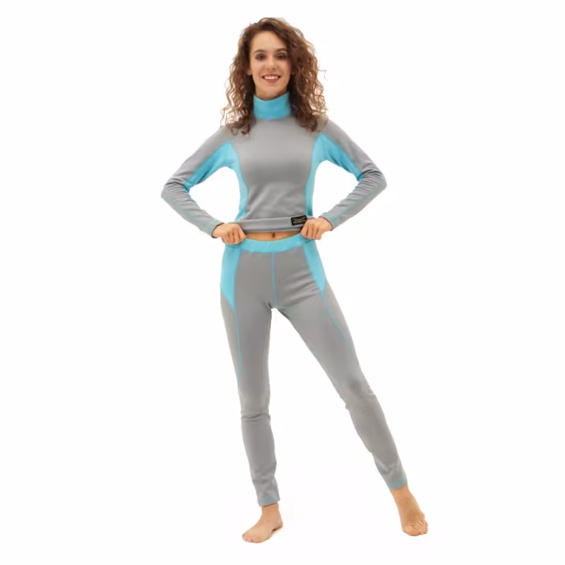 Комплект термобелья женский Dragonfly Baltic - Gray 2023, серый/бирюзовый, размер M