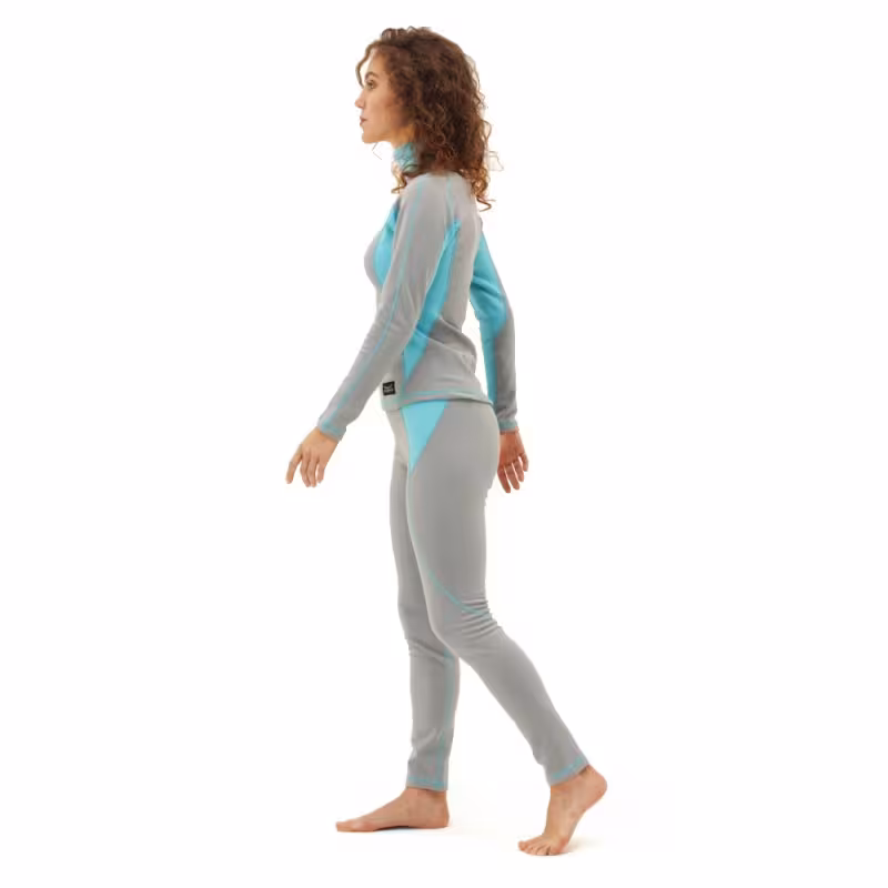 Комплект термобелья женский Dragonfly Baltic - Gray 2023, серый/бирюзовый, размер M