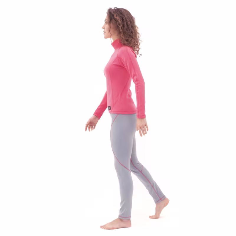 Комплект термобелья женский Dragonfly Pink-Grey 2023, серый/розовый, размер L