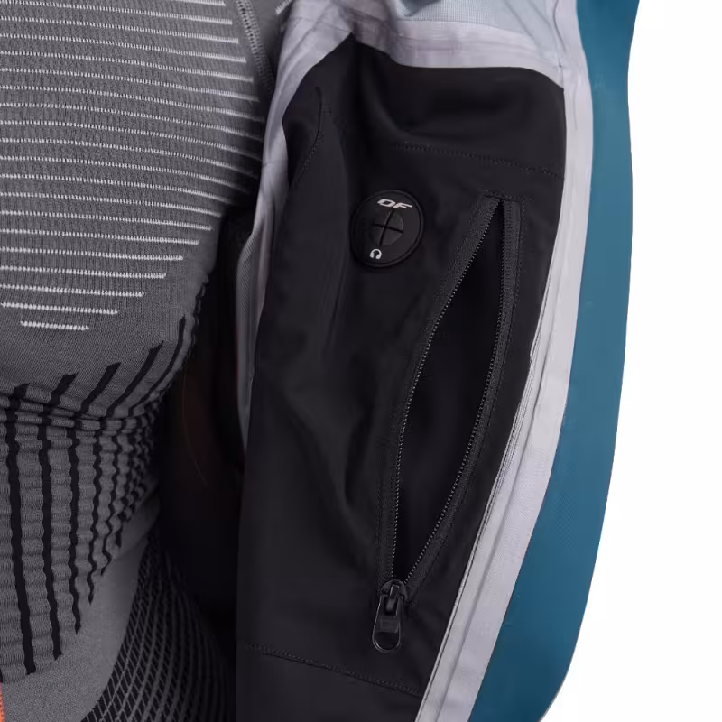 Комбинезон мужской Dragonfly SuperLight 3L Man Dark Ocean - Orange, мембрана, синий/оранжевый, размер M, 176 см