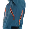 Комбинезон мужской Dragonfly SuperLight 3L Man Dark Ocean - Orange, мембрана, синий/оранжевый, размер L, 182 см