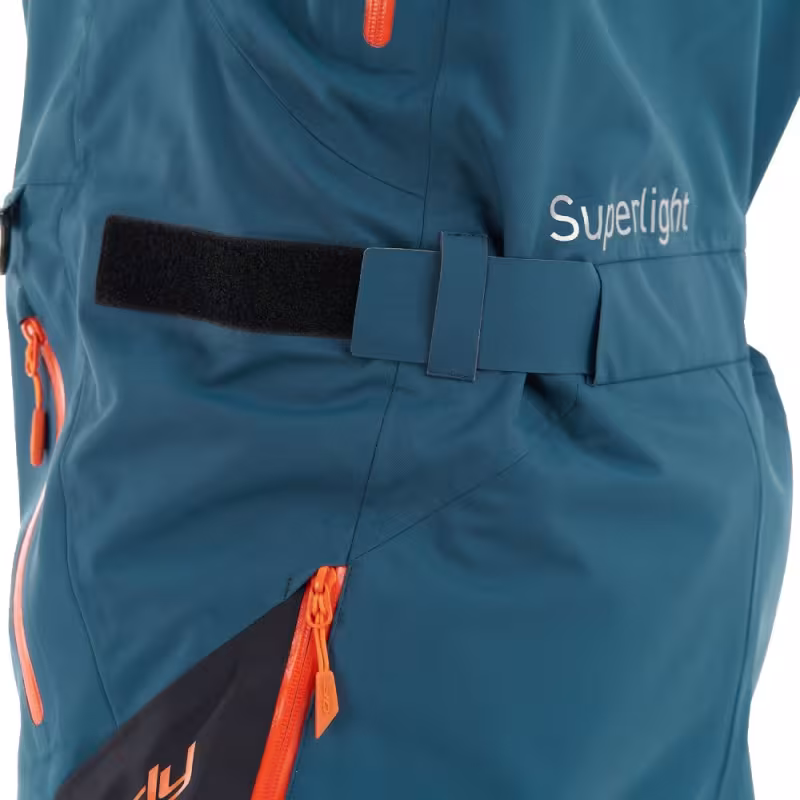 Комбинезон мужской Dragonfly SuperLight 3L Man Dark Ocean - Orange, мембрана, синий/оранжевый, размер L, 182 см