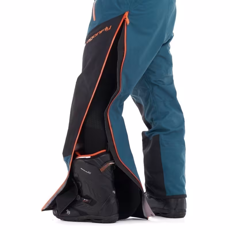 Комбинезон мужской Dragonfly SuperLight 3L Man Dark Ocean - Orange, мембрана, синий/оранжевый, размер XXL, 188 см