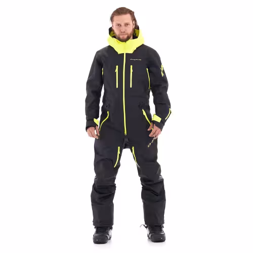 Комбинезон мужской Dragonfly SuperLight 3L Man Black-Yellow Fluo, мембрана, черный/желтый, размер M, 176 см