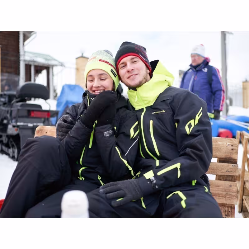 Комбинезон мужской Dragonfly SuperLight 3L Man Black-Yellow Fluo, мембрана, черный/желтый, размер M, 176 см