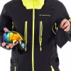 Комбинезон мужской Dragonfly SuperLight 3L Man Black-Yellow Fluo, мембрана, черный/желтый, размер L, 170-180 см