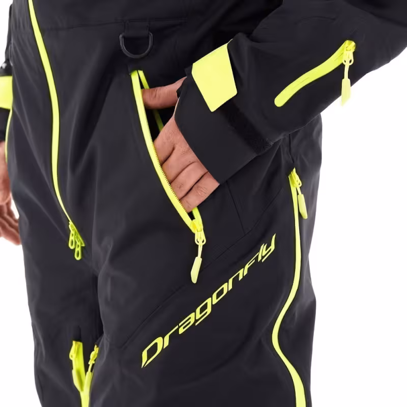 Комбинезон мужской Dragonfly SuperLight 3L Man Black-Yellow Fluo, мембрана, черный/желтый, размер L, 170-180 см