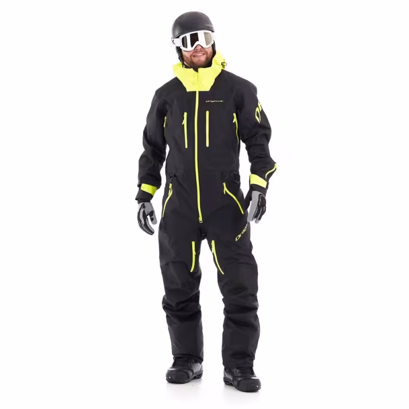 Комбинезон мужской Dragonfly SuperLight 3L Man Black-Yellow Fluo, мембрана, черный/желтый, размер XL, 188 см