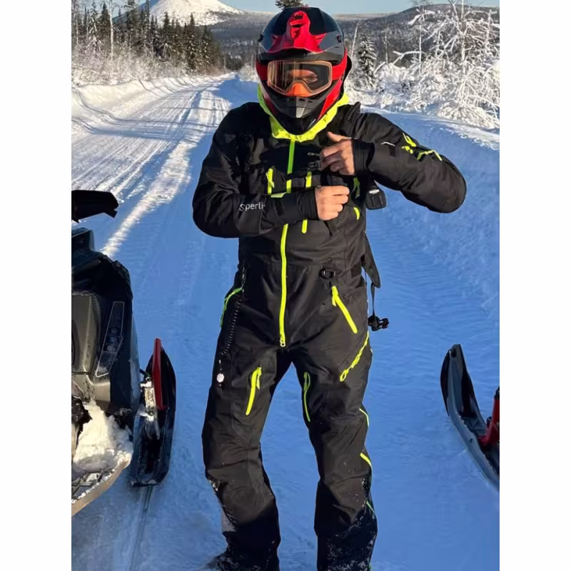 Комбинезон мужской Dragonfly SuperLight 3L Man Black-Yellow Fluo, мембрана, черный/желтый, размер XL, 188 см