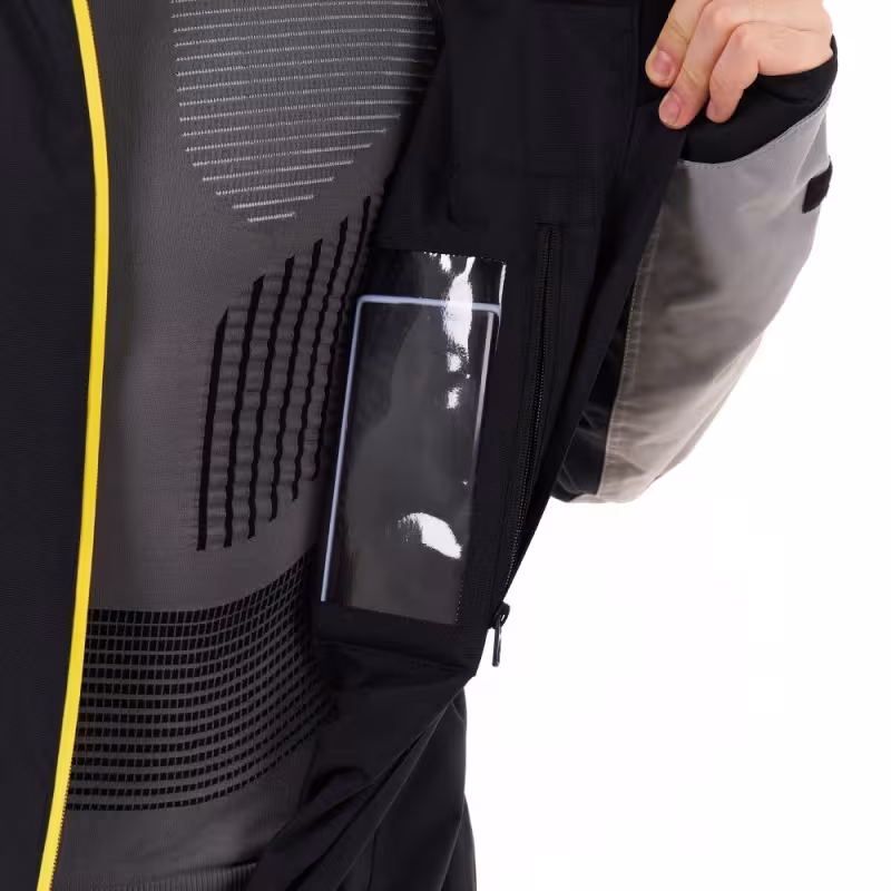 Комбинезон мужской Dragonfly Extreme 2.0 Man Black - Yellow - Grey 2024, мембрана DFTEX, черный/серый/желтый, размер M, 165-175 см