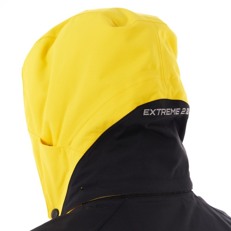 Комбинезон мужской Dragonfly Extreme 2.0 Man Black - Yellow - Grey 2024, мембрана DFTEX, черный/серый/желтый, размер L, 170-180 см