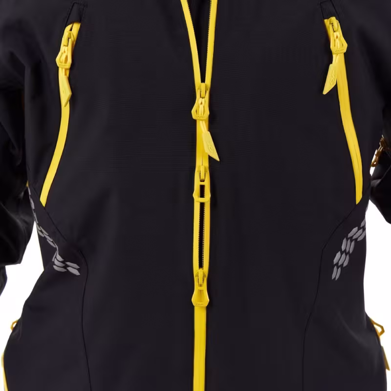 Комбинезон мужской Dragonfly Extreme 2.0 Man Black - Yellow - Grey 2024, мембрана DFTEX, черный/серый/желтый, размер KXL, 180-185 см