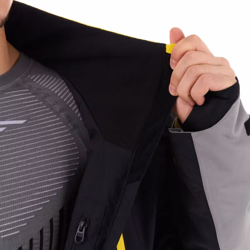 Комбинезон мужской Dragonfly Extreme 2.0 Man Black - Yellow - Grey 2024, мембрана DFTEX, черный/серый/желтый, размер XL, 170-180 см