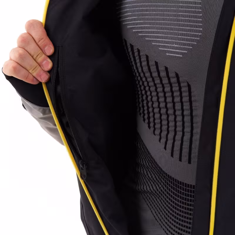 Комбинезон мужской Dragonfly Extreme 2.0 Man Black - Yellow - Grey 2024, мембрана DFTEX, черный/серый/желтый, размер XXL, 170-180 см
