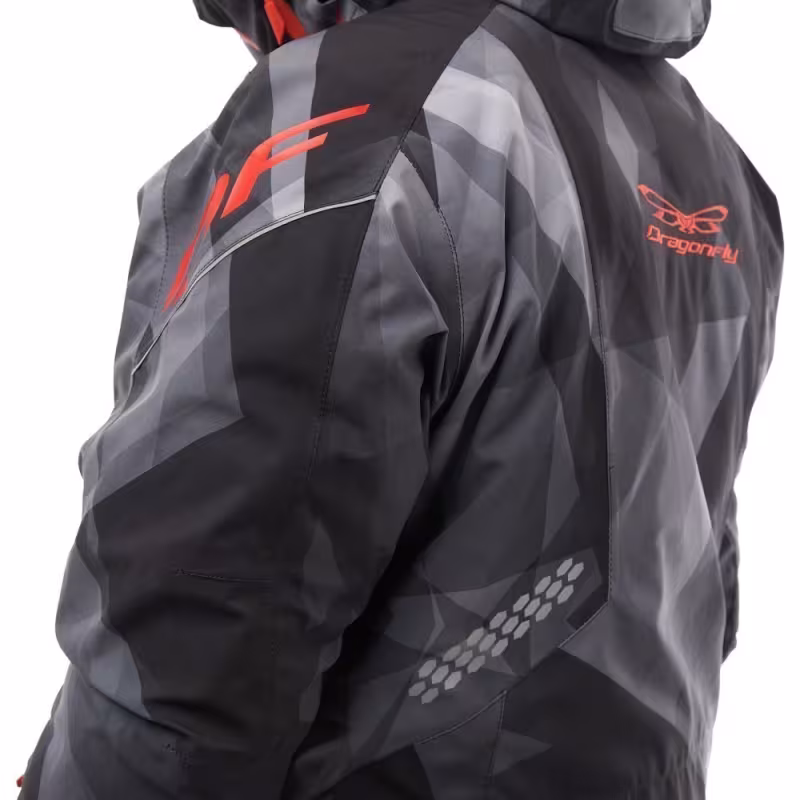 Комбинезон мужской Dragonfly Extreme Man Camo - Dark Grey, мембрана, серый/черный, размер S, 165-175 см