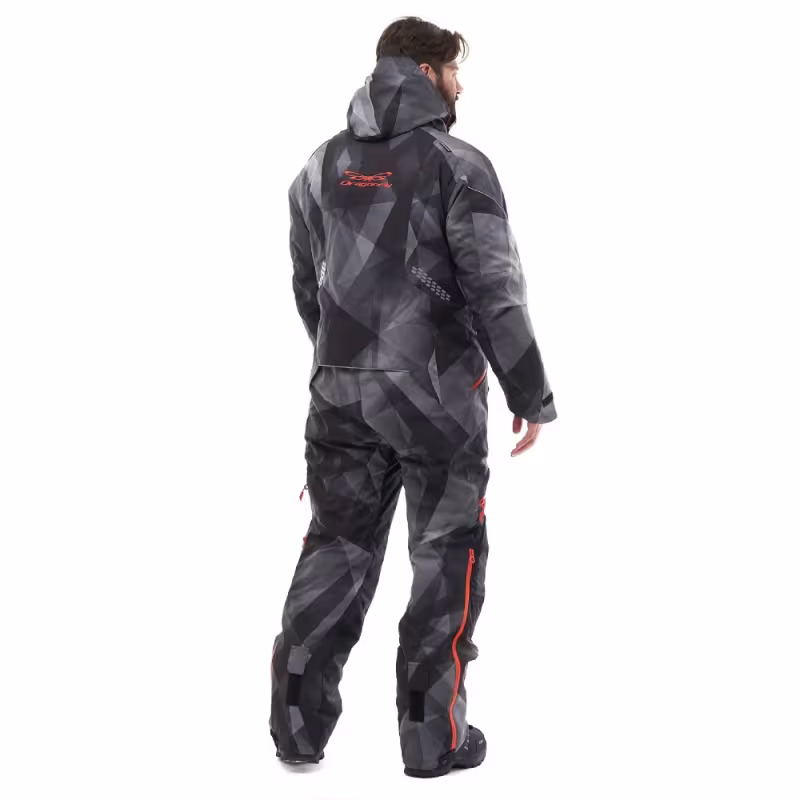 Комбинезон мужской Dragonfly Extreme Man Camo - Dark Grey, мембрана, серый/черный, размер M, 165-175 см