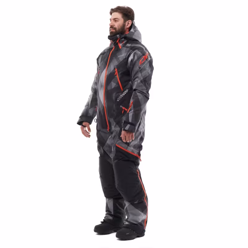 Комбинезон мужской Dragonfly Extreme Man Camo - Dark Grey, мембрана, серый/черный, размер L, 170-180 см