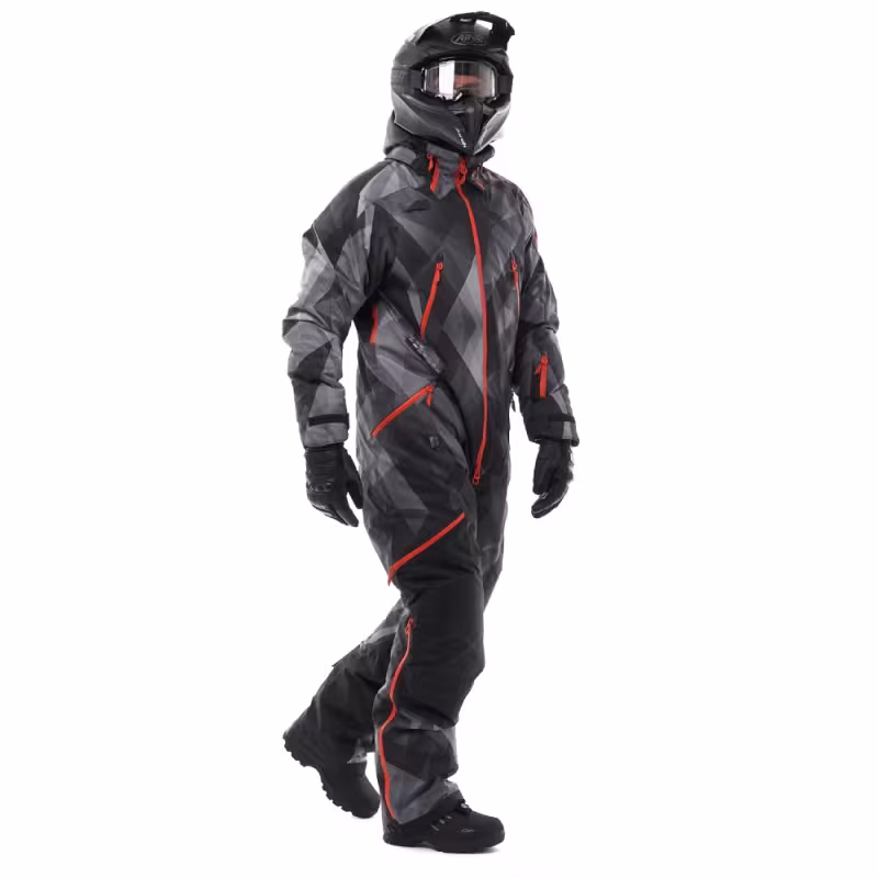 Комбинезон мужской Dragonfly Extreme Man Camo - Dark Grey, мембрана, серый/черный, размер XL, 170-180 см