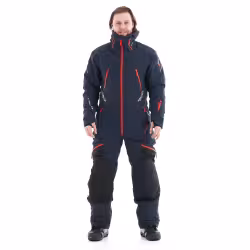 Комбинезон мужской Dragonfly Extreme Man Ink-Red, мембрана, синий/красный, размер M, 165-175 см