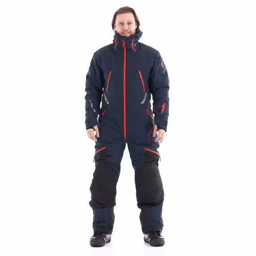 Комбинезон мужской Dragonfly Extreme Man Ink-Red, мембрана, синий/красный, размер M, 165-175 см