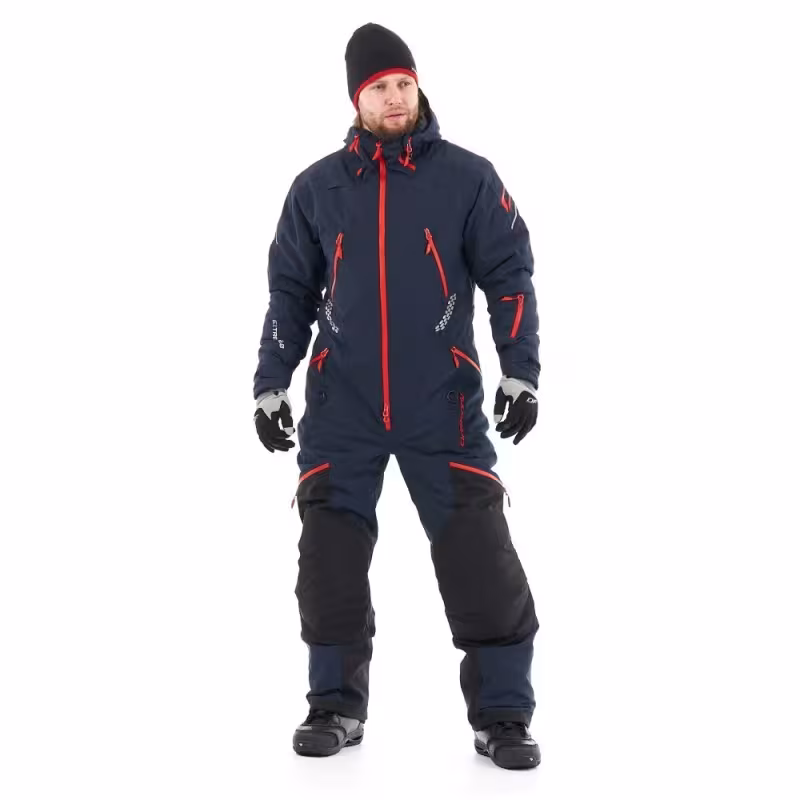 Комбинезон мужской Dragonfly Extreme Man Ink-Red, мембрана, синий/красный, размер XXL, 170-180 см