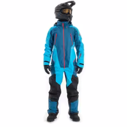 Комбинезон мужской Dragonfly Extreme 2.0 Man Dark Ocean - Baltic 2023, мембрана DFTEX, синий/голубой, размер S, 165-175 см