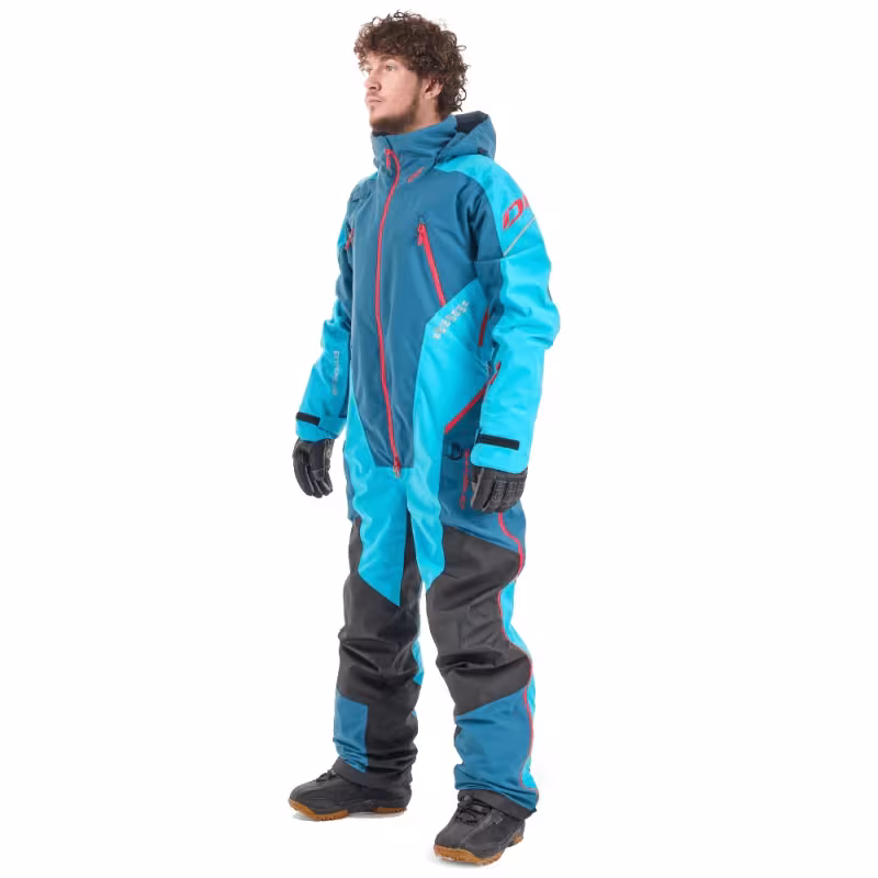 Комбинезон мужской Dragonfly Extreme 2.0 Man Dark Ocean - Baltic 2023, мембрана DFTEX, синий/голубой, размер M, 165-175 см