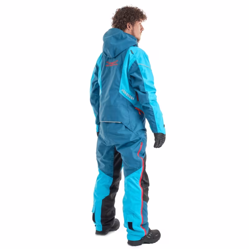 Комбинезон мужской Dragonfly Extreme 2.0 Man Dark Ocean - Baltic 2023, мембрана DFTEX, синий/голубой, размер KL, 176 см