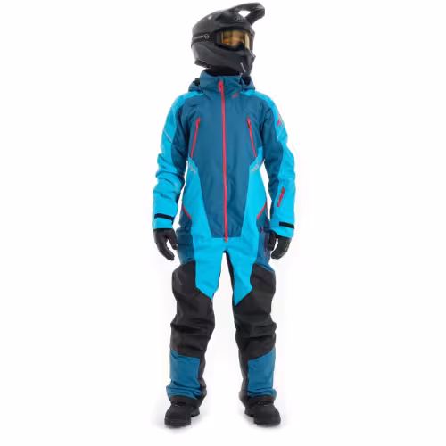 Комбинезон мужской Dragonfly Extreme 2.0 Man Dark Ocean - Baltic 2023, мембрана DFTEX, синий/голубой, размер XL, 170-180 см