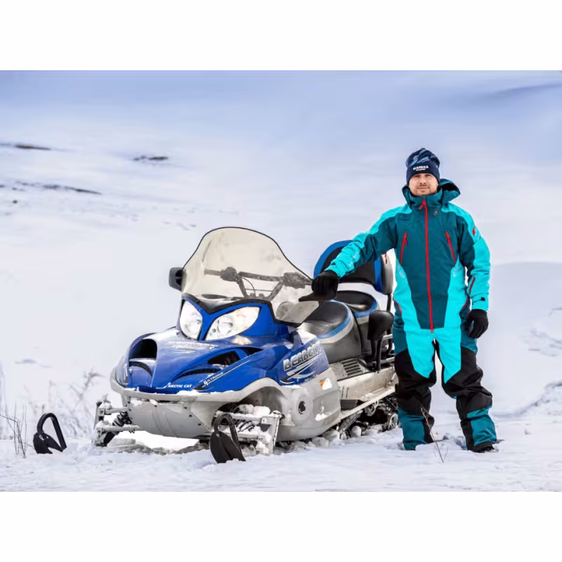 Комбинезон мужской Dragonfly Extreme 2.0 Man Dark Ocean - Baltic 2023, мембрана DFTEX, синий/голубой, размер XL, 170-180 см