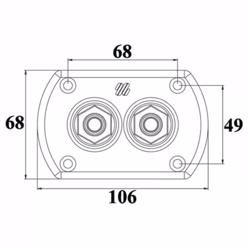Фитинг переборочный для гидравлического шланга Ultraflex R9B