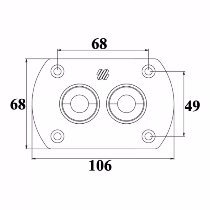 Фиттинг переборочный для гидравлического шланга Ultraflex R8W