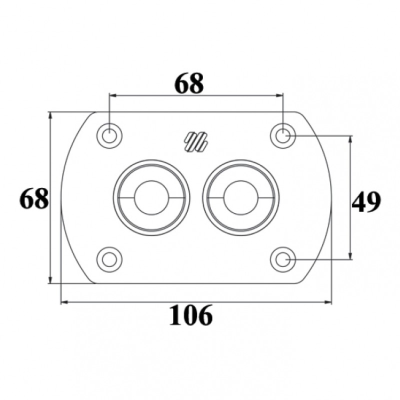 Фиттинг переборочный для гидравлического шланга Ultraflex R8W