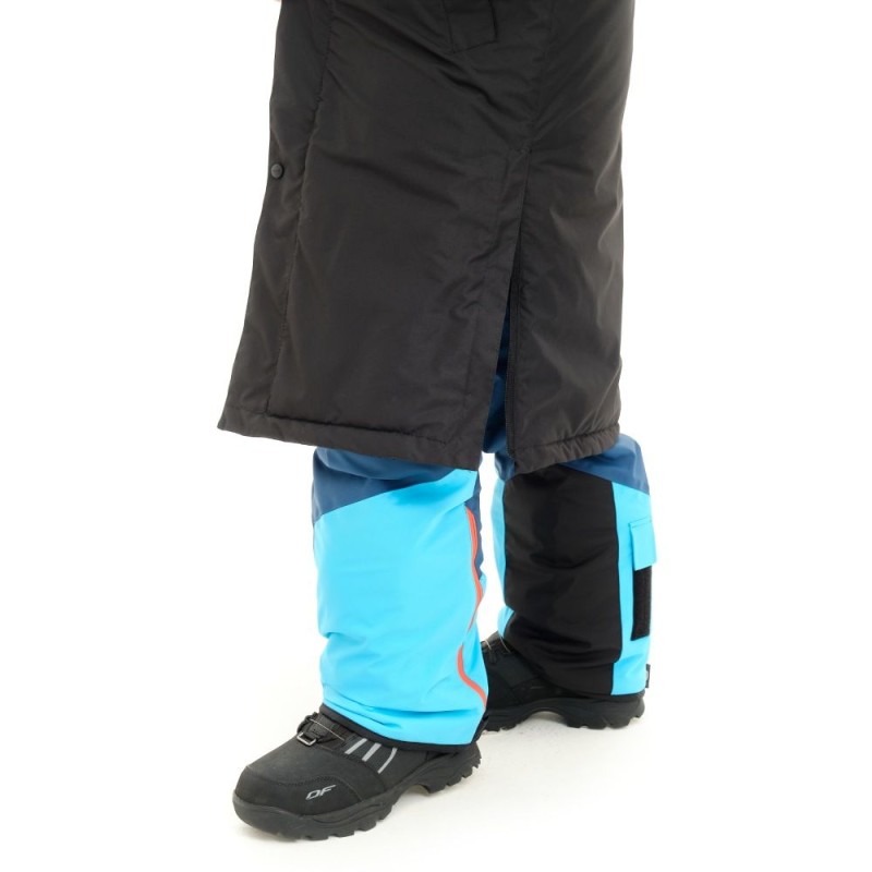 Пальто зимнее женское Dragonfly Race Coat Woman Baltic 2023, мембрана DFTEX, черный/голубой, размер M