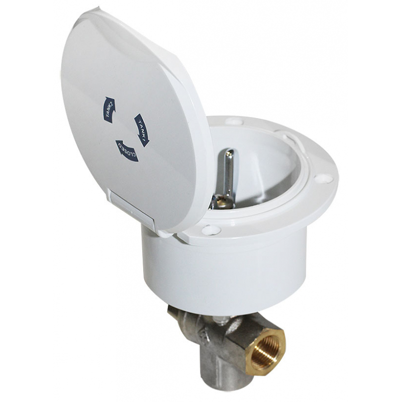 Кран топливный трехходовый Osculati 10256045, 3/8