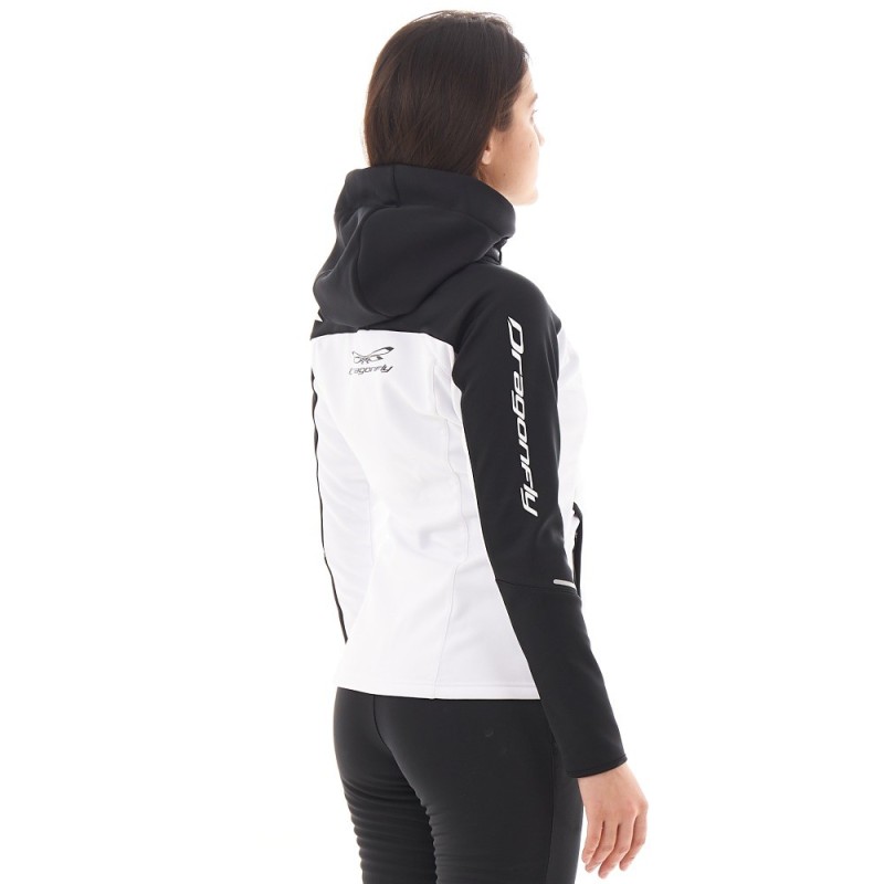 Куртка женская Dragonfly Explorer 2.0 Black and White, Softshell, черный/белый, размер S