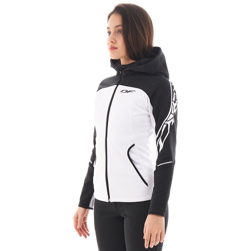 Куртка женская Dragonfly Explorer 2.0 Black and White, Softshell, черный/белый, размер M