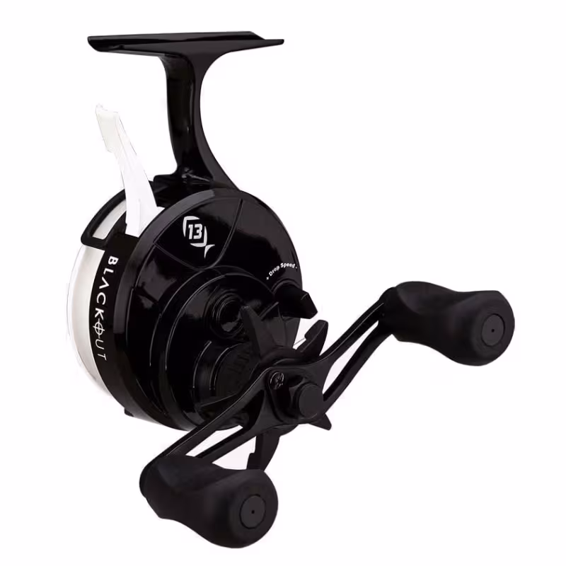 Катушка мультипликаторная 13 Fishing Black Betty Free Fall Ghost Ice Reel  (2.5:1) 