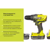 Дрель-шуруповерт аккумуляторная Ryobi ONE + R18DD3-220S