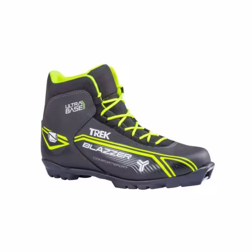Ботинки лыжные Trek Blazzer1 NNN, черный/лайм/неон, размер 45