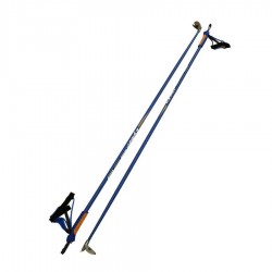 Лыжные палки  STC Cyber Blue, гибридные,135 см