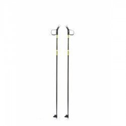 Лыжные палки Vuokatti Black/Yellow, стекловолокно, 100 см